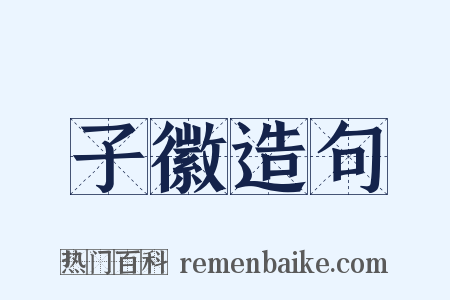 子徽造句是什么意思的图片